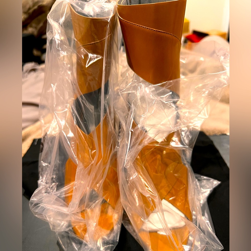 Brand New Monika Chiang Nadja High Heel Sandals in Tan Color EU 38 U.S. 7.5